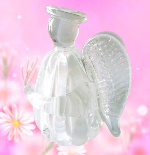 Angel Figurine Clear Blown Art Glass Rare Vintage 1993 Joe Rice Made in USA - Picture 4 of 7