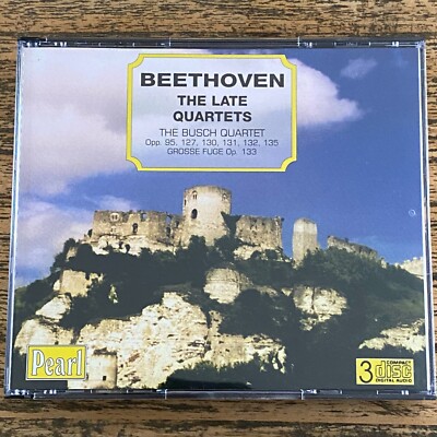 Beethoven, The Late Quartets, The Busch Quartet [3 x CD]