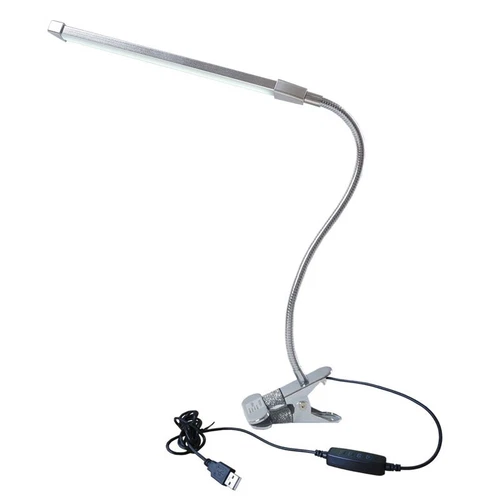 LED Desk Lamp with Clamp - Adjustable 3 Color Modes，Flexible swan-neck lamp - Picture 2 of 9