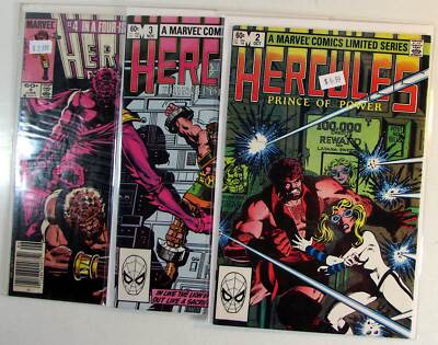 Hercules Lot of 3 #2nd 4, 1st 3, 2 Marvel (1982) VF/NM 1st Print Comic Books