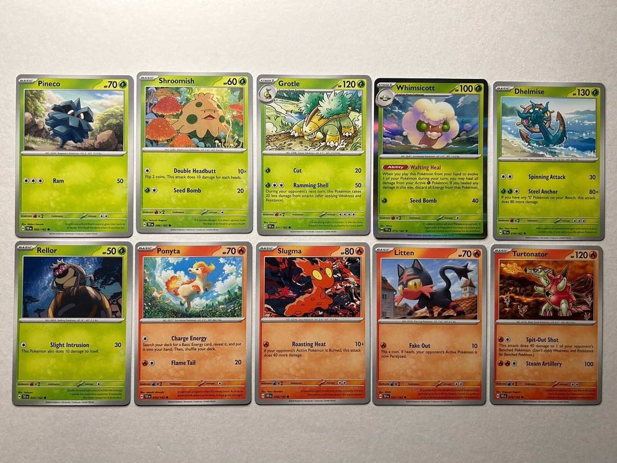 Pokemon TCG: Temporal Forces Bulk Lot - 50 Card Count - Common, Uncommon,  Rare