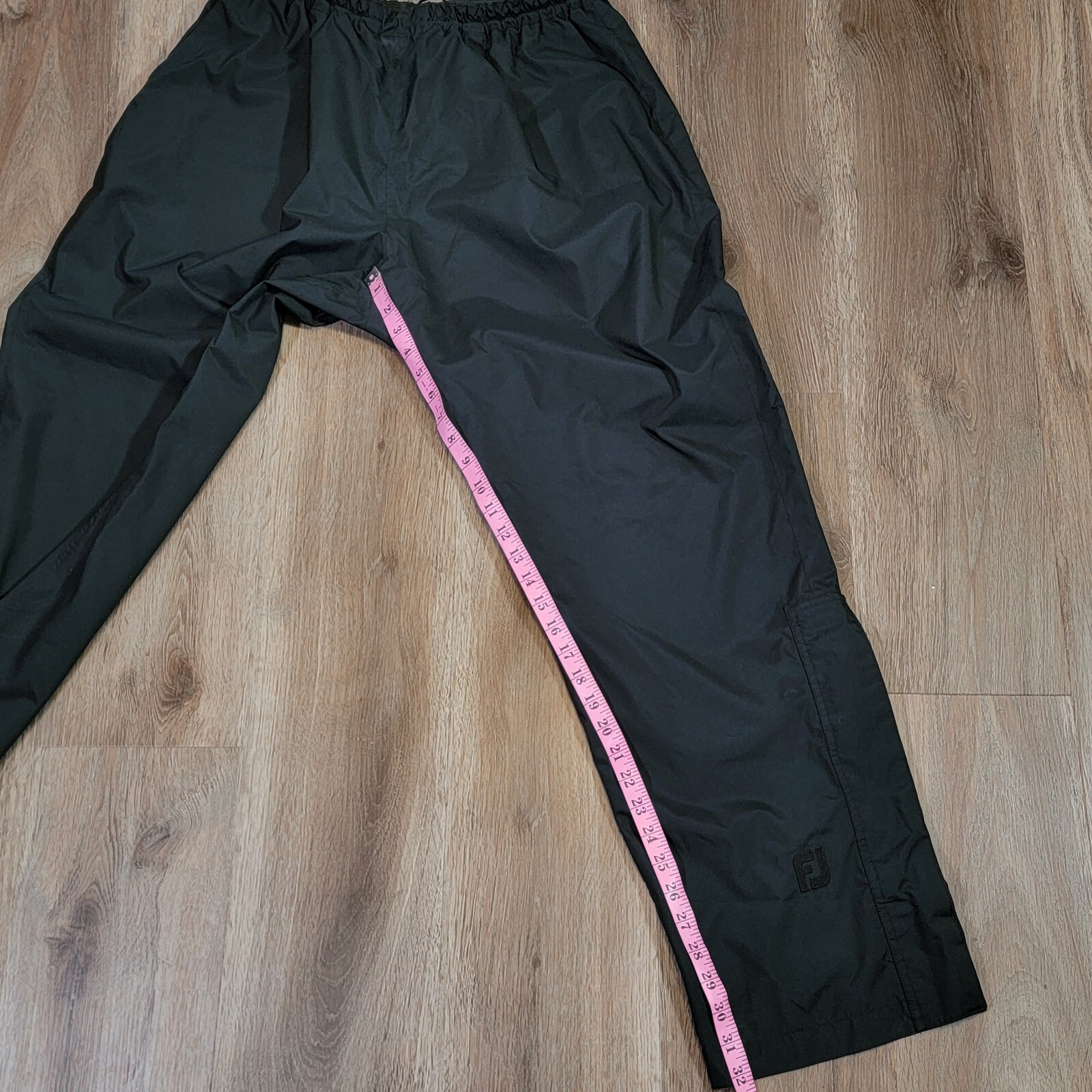 Footjoy Dryjoys Mens Pants Golf Rain Wind Black Size … Gem