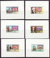 Liberia # 703-08 MNH Deluxe Presentation Sheetlets US BiCentennial Set