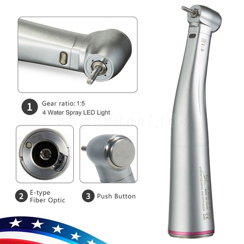 Dental 1:5 Erhöhender Winkel Optik LED Handstück Fit NSK Elektromotor ET - Bild 26 von 27