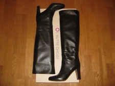 L´Autre Chose Overknee Stiefel NEU 390,- Leder braun 38,5 Absatz Boots
