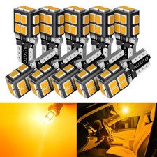 10x Auxito Amber 175 2825 168 T10 194 Led Parking Light Bulb Super Bright 3000k