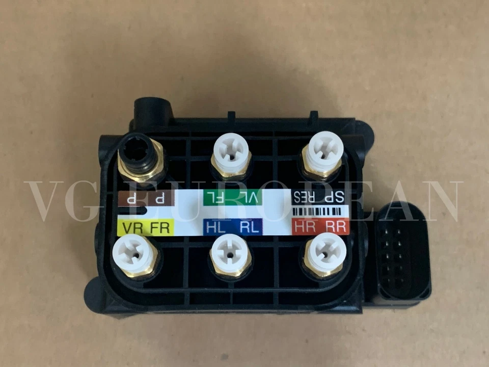 Mercedes-Benz Genuine Pneumatic Suspension Air Valve Block CL CLS R S Class NEW Foto 3 de 3
