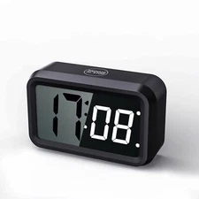 Alarm Clock Battery Operated With Hybrid 1.2'' Led / 1.8'' Lcd Display Auto Nigh