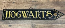 "Hogwarts" Wooden Sign 16" x 3"