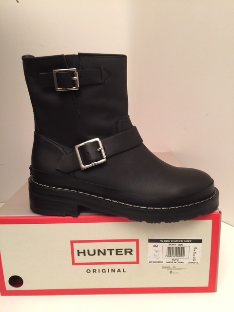 hunter biker boots