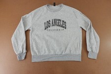 Shein Women's XS US Size 2 Gray Los Angeles Graphic Crew Neck Sweatshirt New