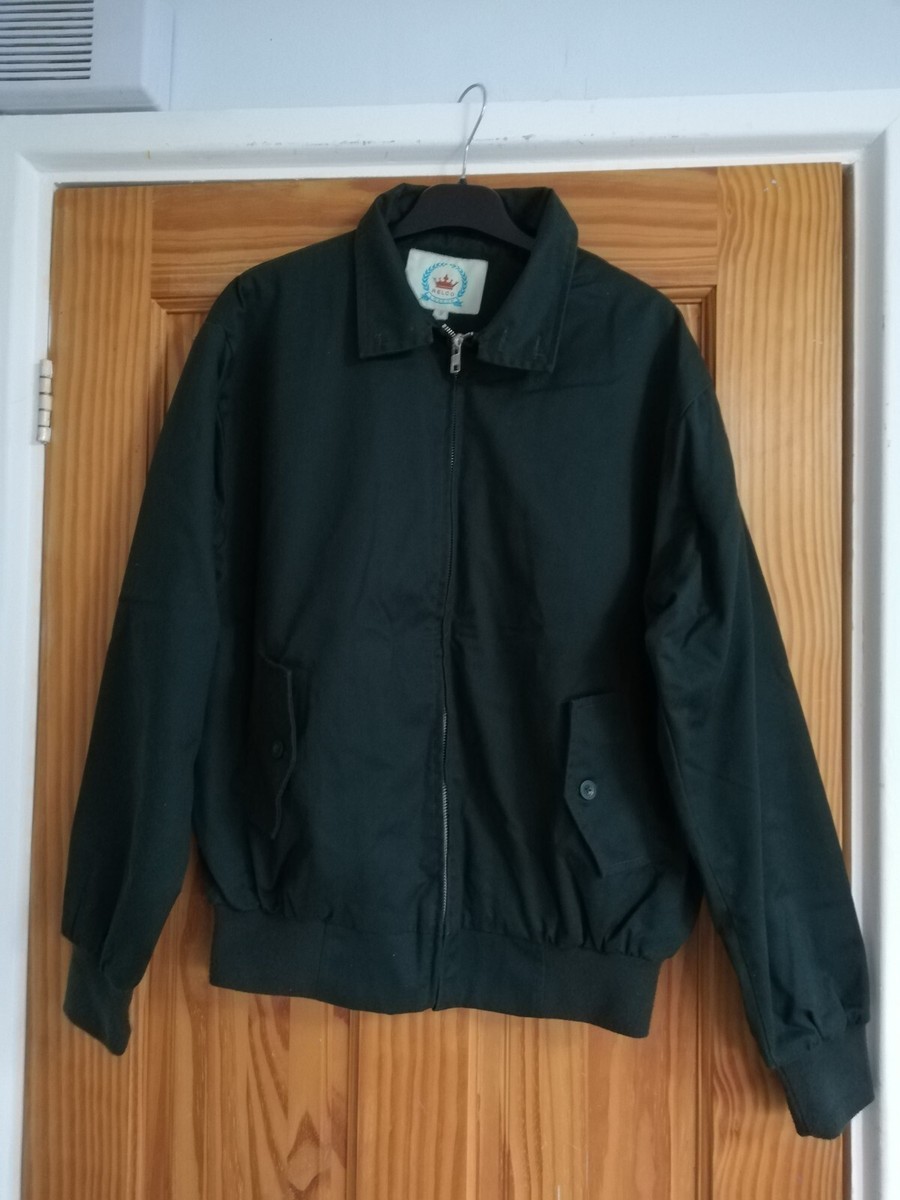 Mens Medium Relco Bottle Green Harrington Jacket Skin Mod Style