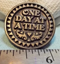 "One Day At A Time" Token Coin Alcoholics Anonymous