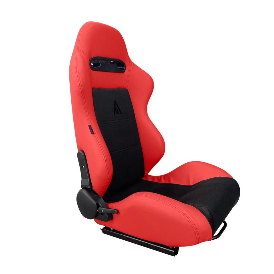 PAR DE ASIENTOS DE CARRERAS TANAKA ROJO Y NEGRO RECLINABLES PARA ISUZU NUEVOS Foto 3 de 4