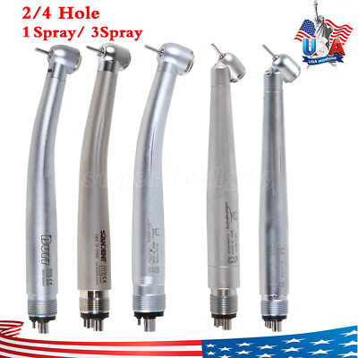 1/10 NSK style Dental High Speed Handpiece Turbine 45° (LED) Push Spray 2/4 H sa