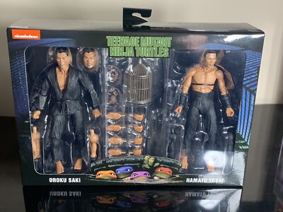 NECA 2021 Teenage Mutant Ninja Turtles OROKU SAKI HAMATO YOSHI 2 Pack 