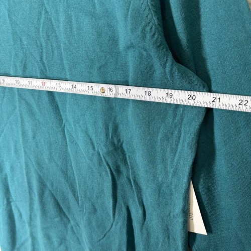 Mercer Street Studio Sweater Womens XL Teal Braided Neck Thin Career Casual - Picture 7 of 9