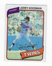 1980 TOPPS JERRY KOOSMAN #275  MINNESOTA TWINS