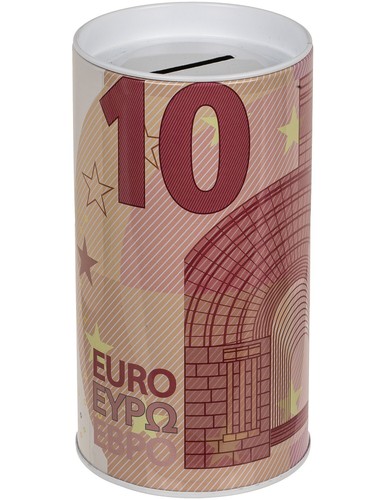 Metall Spardose €-Noten abnehmbarer Deckel Schatztruhe Sparbüchse Geschenkidee - Bild 4 von 8