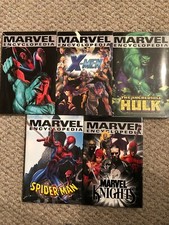 Marvel Encyclopedia Vol 1, 2, 3, 4, 5  2003 Hardcover Book Hulk X-Men Spider-Man
