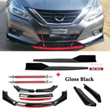 For Nissan Maxima Sedan Front Bumper Lip Spoiler Splitter Rear Lip Side Skirt