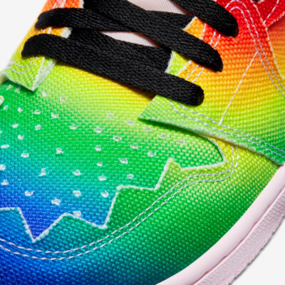 Air Jordan 1 Retro OG High x J Balvin Tie Dye Multi Color Sz 7