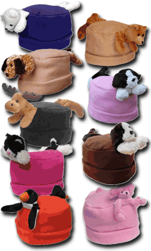 Bear Hands & Buddies Fleece Buddy Hat-FREE SHIP