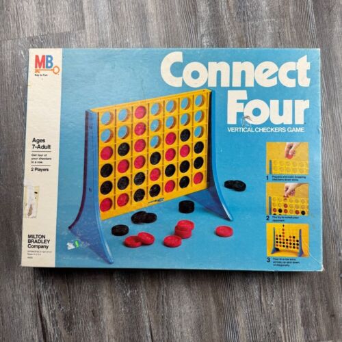 Vintage 1979 Milton Bradley Connect Four Board Game Complete