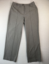 Talbots Petites Gray Stretch Pleated Dress Pants Womens Size 10