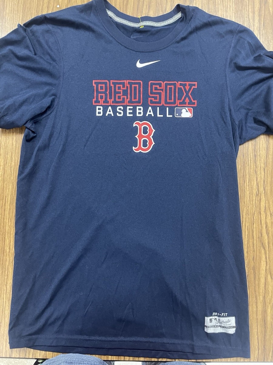 nike dri fit red sox shirt