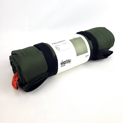 IKEA FJÄLLMOTT Picnic Blanket Green Beach Mat Black 51⅛