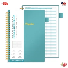 Checkbook Register Ledger Book A5 160 Pages for Personal Small Business Tracking