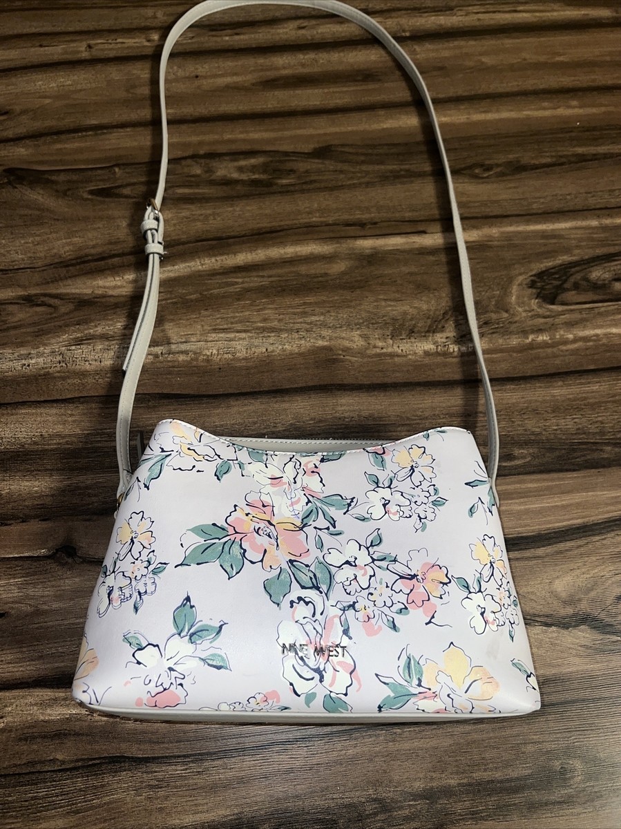 Nine West Calandra Mini Camera Crossbody Women Handbag﻿ Ivory
