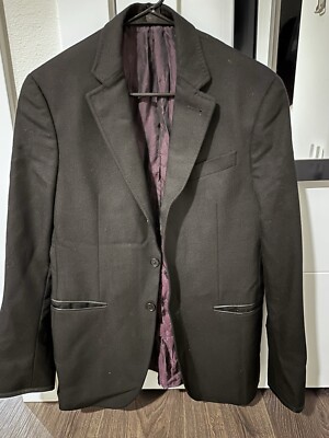 John Varvatos Black Collection Blazer Made In Italy Size 36 Regular 46 EU