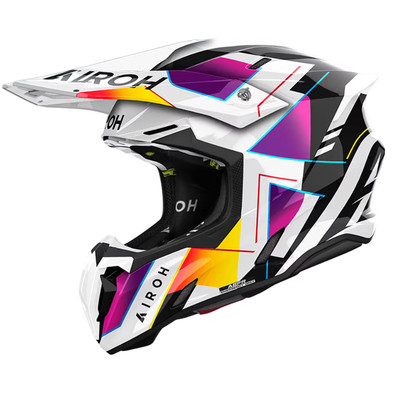 CASCO INTEGRALE AIROH TWIST 3 RAINBOW GLOSS ENDURO OFF ROAD MOTARD TAGLIA M