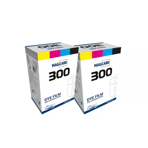 Bodno 2 x Magicard 300 Printer MC300YMCKO/2 Color Ribbon - YMCKO - 300 Prints