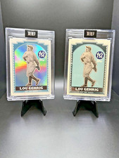 Topps Project100 #85 Lou Gehrig by Mike Willcox Deluxe /100 AND base
