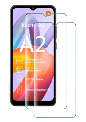 2x Xiaomi Redmi A2 Panzerfolie Schutzglas Echt Hart 9H Displayschutz Glas