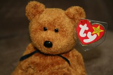 Fuzz Ty Beanie Babies Bear Retired 4237 Born July 1998