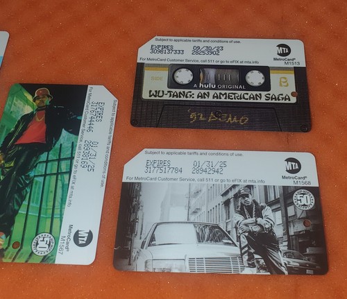 Jeu de 5 cartes Pop Smoke, LL Cool J, Cam'ron, Rakim, Wu Tang Hip Hop at50 New York - Photo 4/14