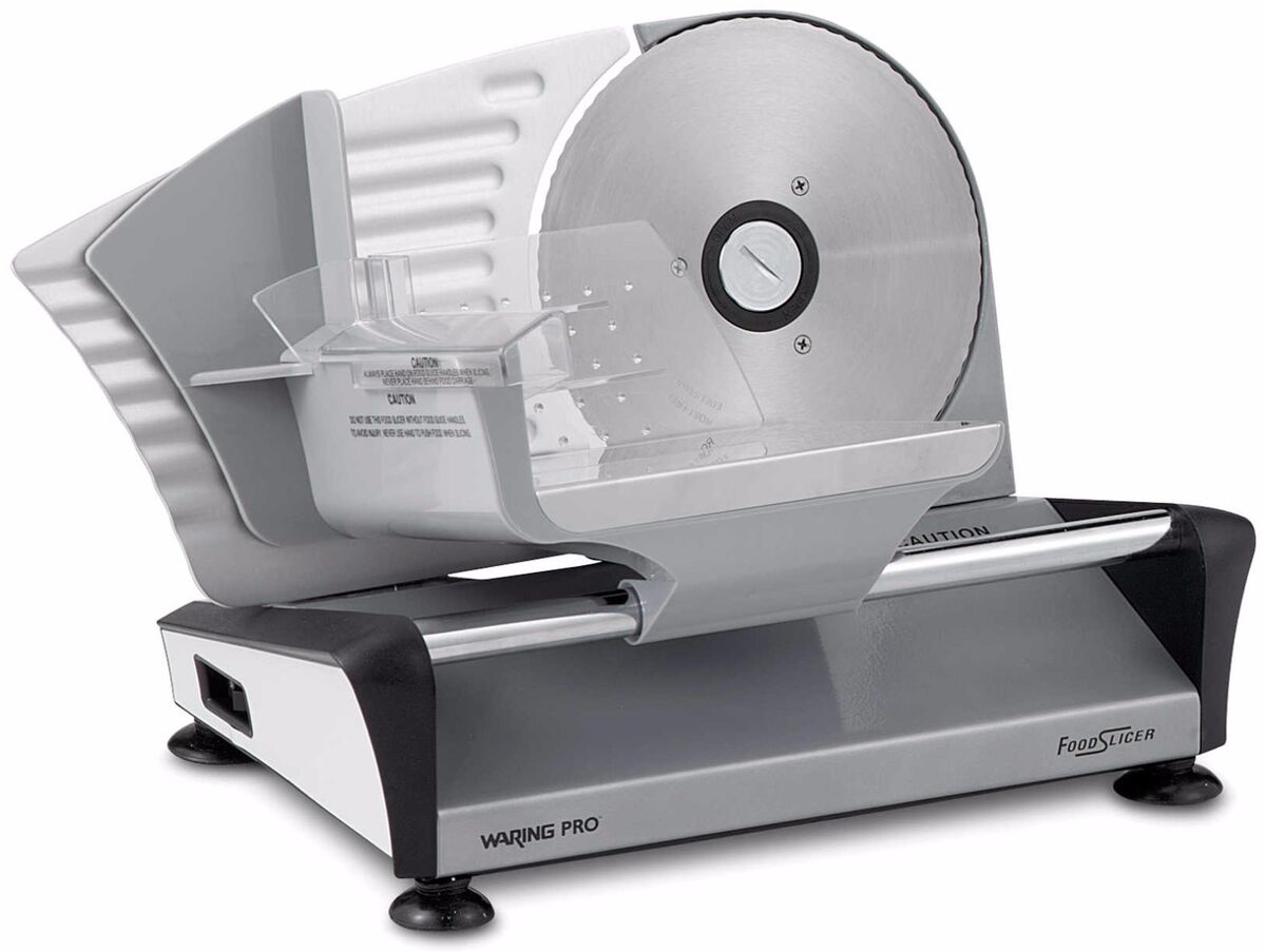 Waring Pro FS150 Professional Electric Food Slicer Premium Coated Steel  Aluminum