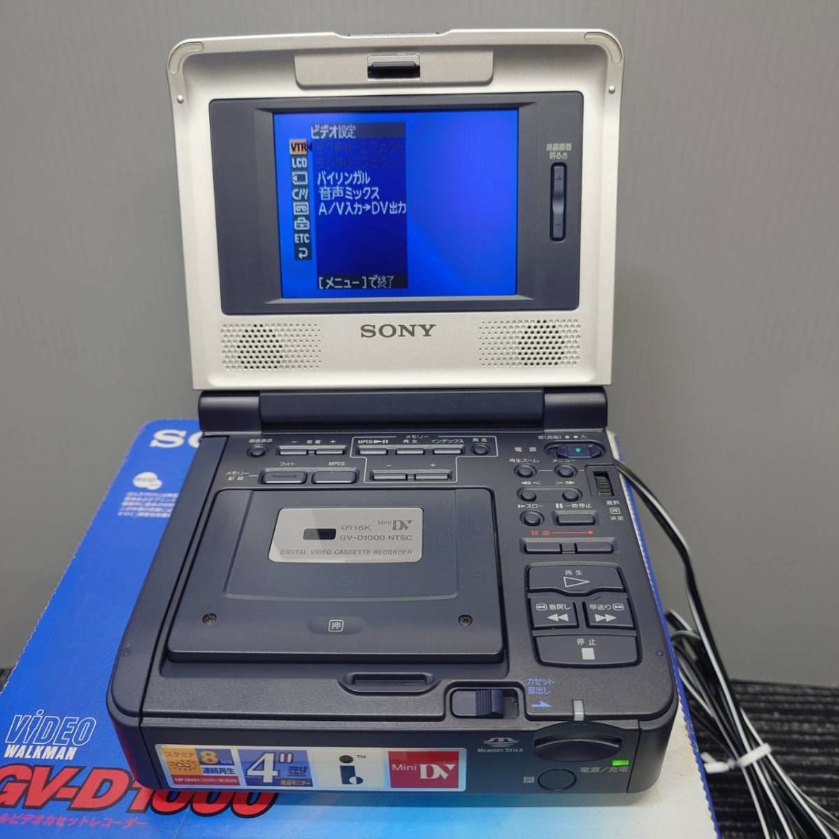Sony GV-D1000 Video Walkman Mini DV Tape Player with Remote Sony GV-D1000 Video Walkman Mini DV Tape Player with Remote