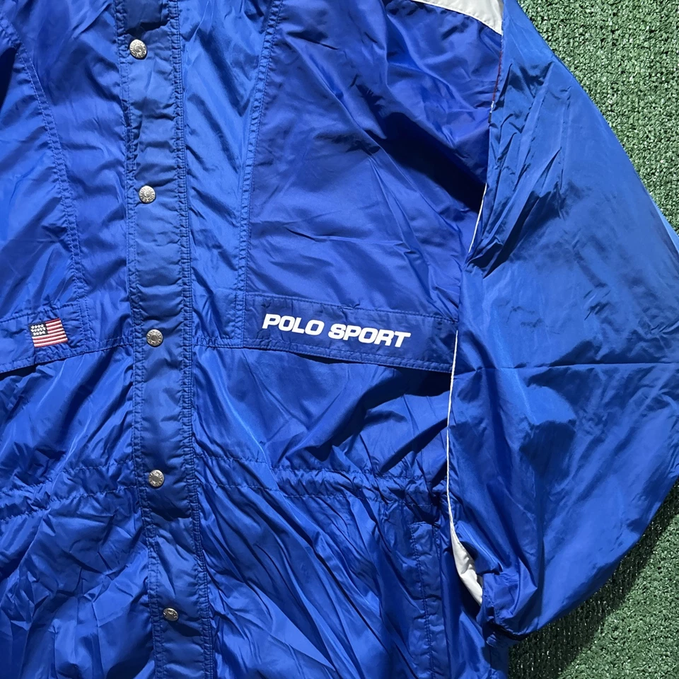 Винтажный 1997 Polo Sport легкий ветровка куртка размер XL - Изображение 3 из 4