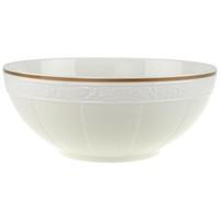 SchüSsel Rund 21 Cm Villeroy & Boch Ivoire Porzellan Weiß ServierschüSsel