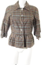ROSNER Kurzjacke Damen Jacke Gr. DE 38 graubraun-türkis-braun Casual-Look