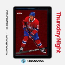 2025 UPPER DECK FLEER ULTRA #M-7 IVAN DEMIDOV MEDALLIONS RUBY RED ROOKIE RC /50