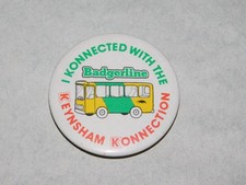 BADGERLINE BUS PIN BADGE KEYNSHAM KONNECTION EXC