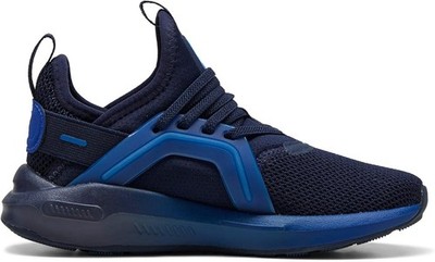 PUMA Softride Enzo Kids Sneakers Size 13 Navy Blue Running Shoes Easy On Bungee