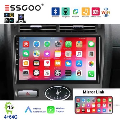 4+64G Autoradio für Ford Mondeo 3 2004-2007 Android 15 Carplay GPS Navi RDS KAM