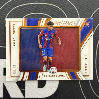 PANINI 2023-24 IMMACULATE LAMINE YAMAL CLEARLY JERSEYS RC MEM /99 #CJ-LY